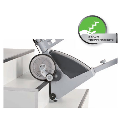 MIETEN = Alber Scalacombi S34 Eco Treppensteiger, Wochen-Miet-Preis 12 3-Fach Kantenschutz