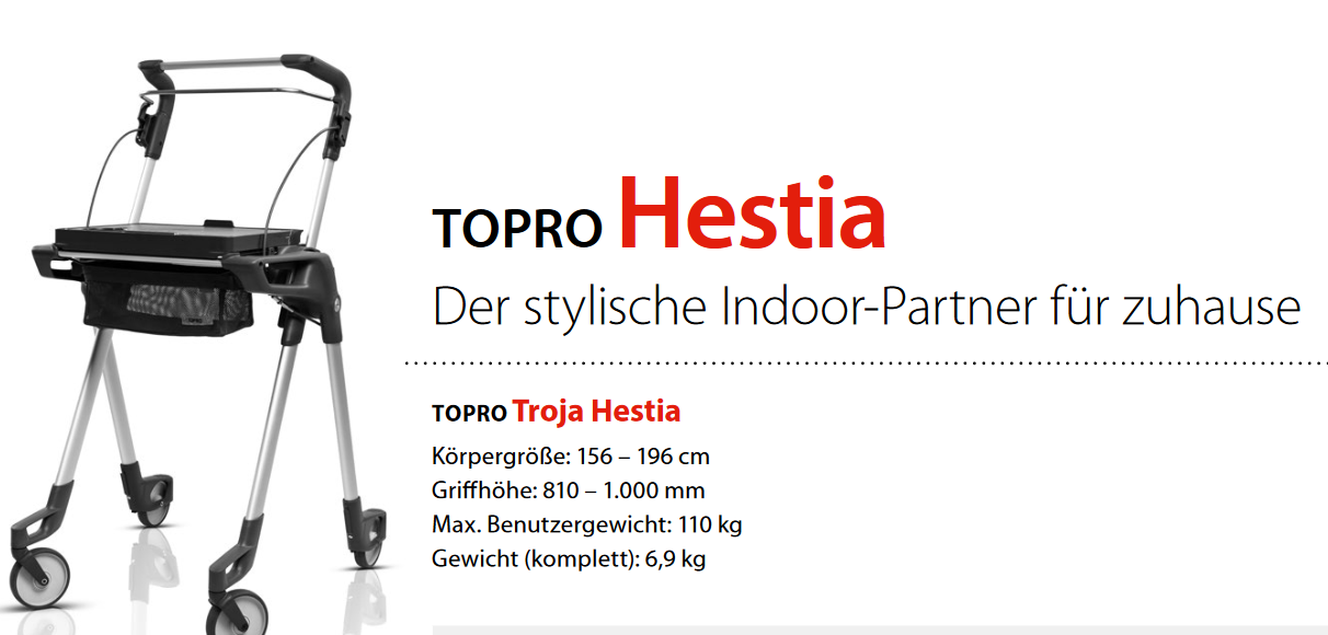 Topro Troja Hestia Indoor Rollator 