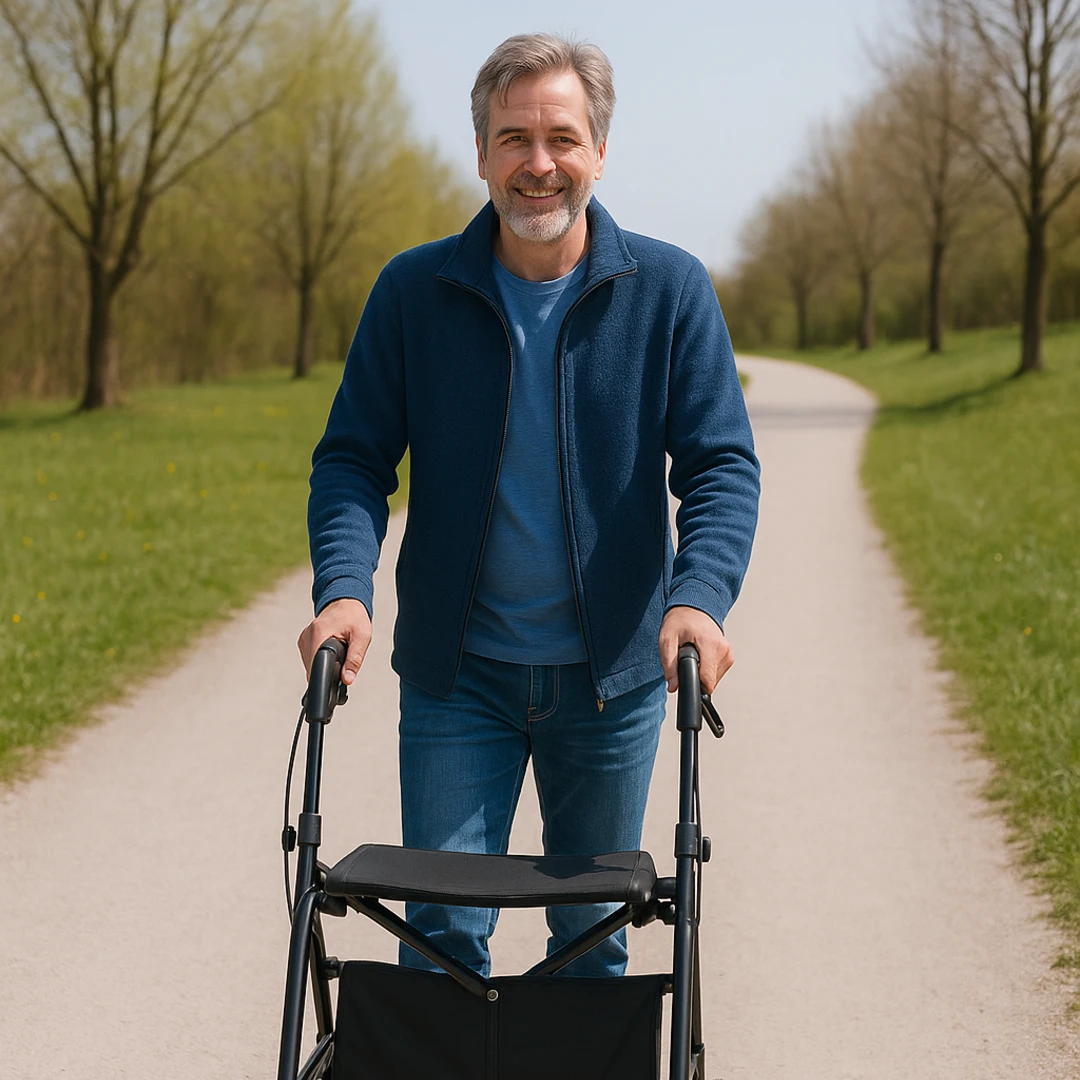 Gehen mit Rollator