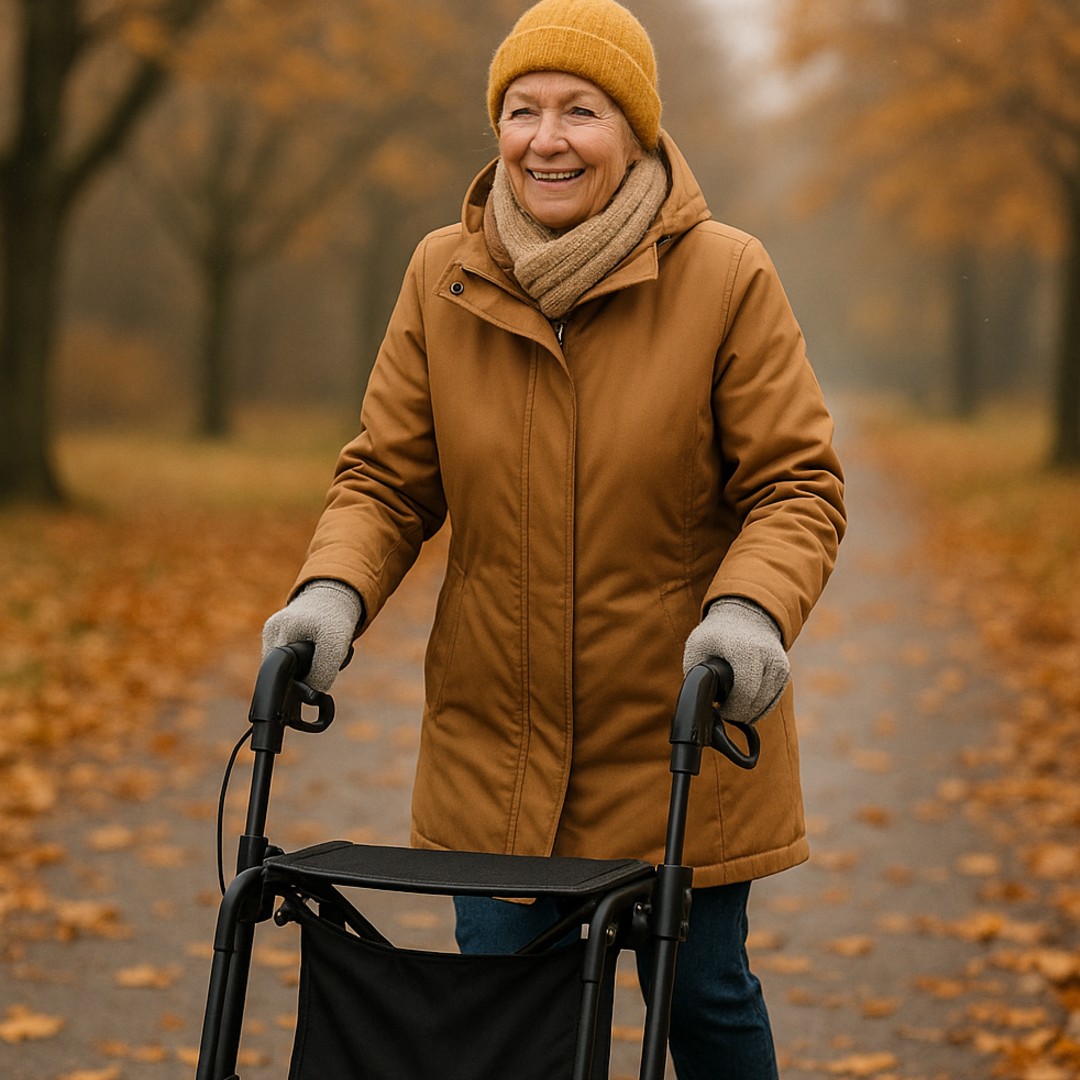 Rollator im Winter