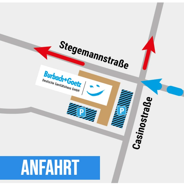 Anfahrt zu Burbach+Goetz