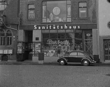 Sanitätshaus Burbach 1955 am löhrrondell in Koblenz